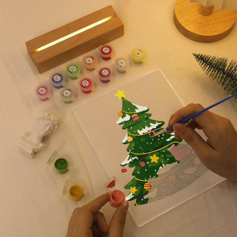 Malen nach Zahlen Weihnachtslampe | Weihnachtsbaum