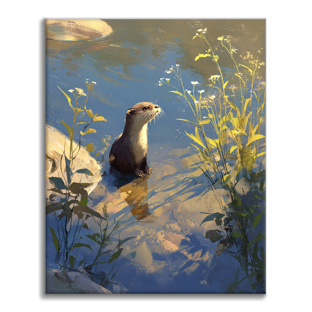 Flussotter – Malen nach Zahlen