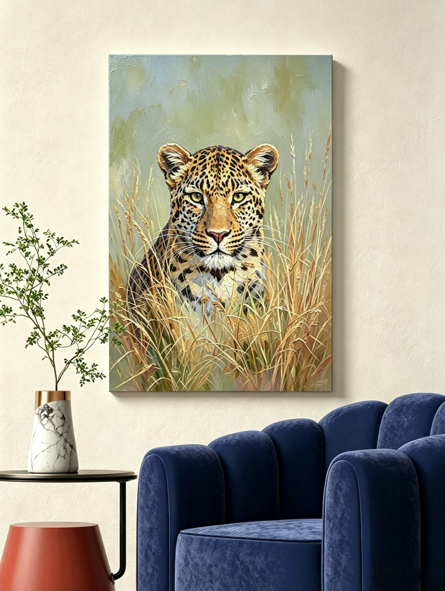 Wildnisblick des Leoparden - Malen nach Zahlen