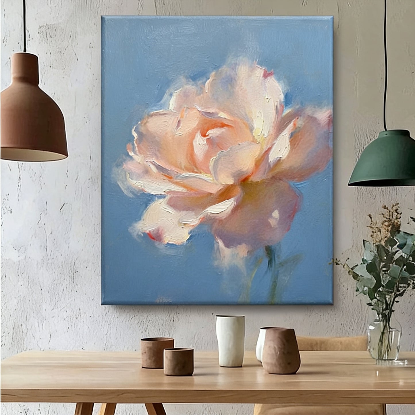 Rose im Dunst