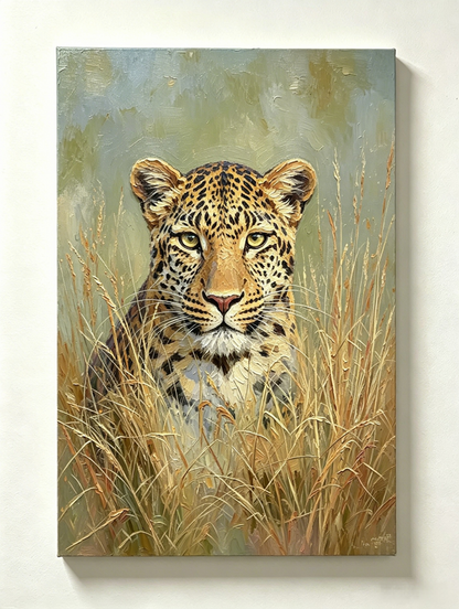 Wildnisblick des Leoparden - Malen nach Zahlen