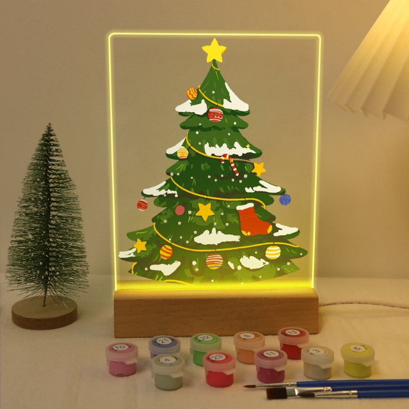 Malen nach Zahlen Weihnachtslampe | Weihnachtsbaum