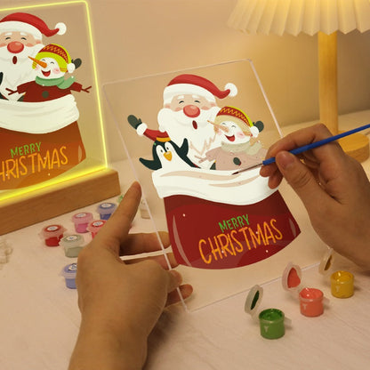Malen nach Zahlen Weihnachtslampe | Frohe Weihnachten