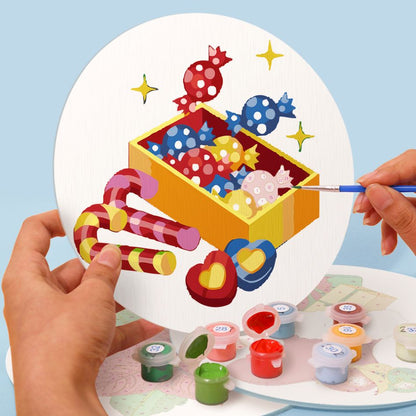 Malen nach Zahlen - 4 Tischsets | Weihnachtsset