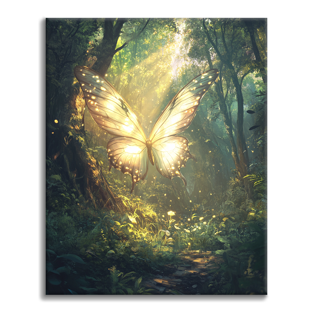 Sonnenstrahl-Monarch - Malen nach Zahlen