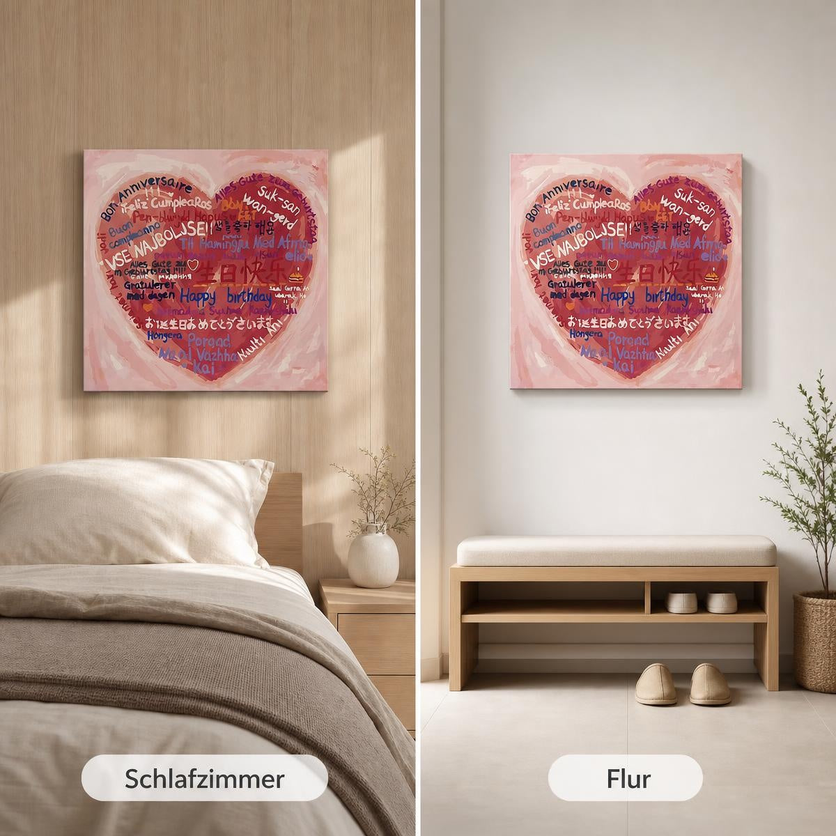100 Sprachen der Liebe - Malen nach Zahlen