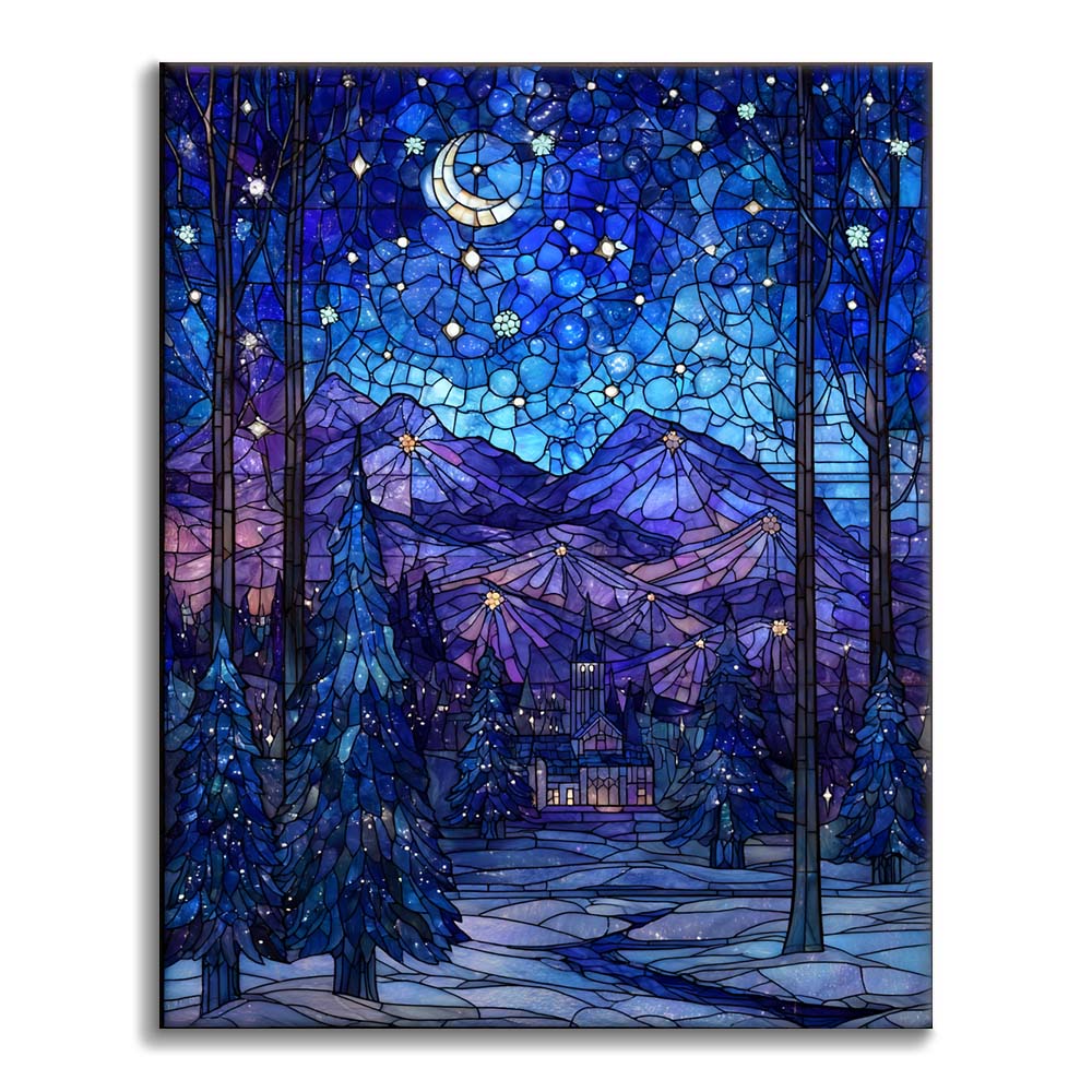 Mosaik Sternennacht - Malen nach Zahlen