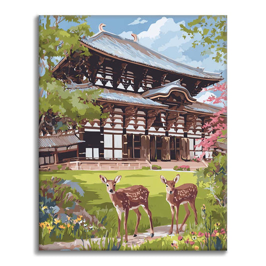 Todai-ji-Tempel - Malen nach Zahlen