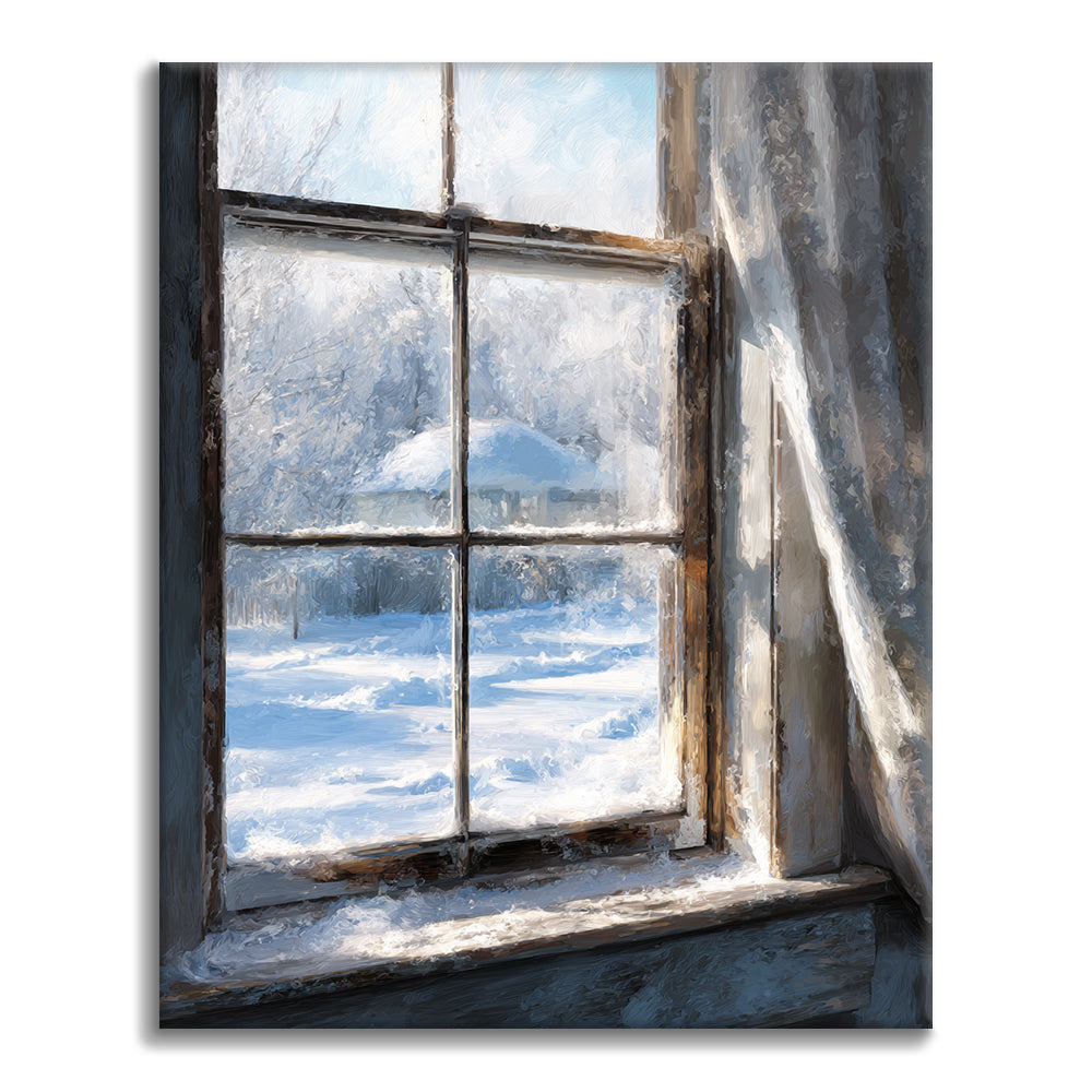 Winterfenster – Malen nach Zahlen