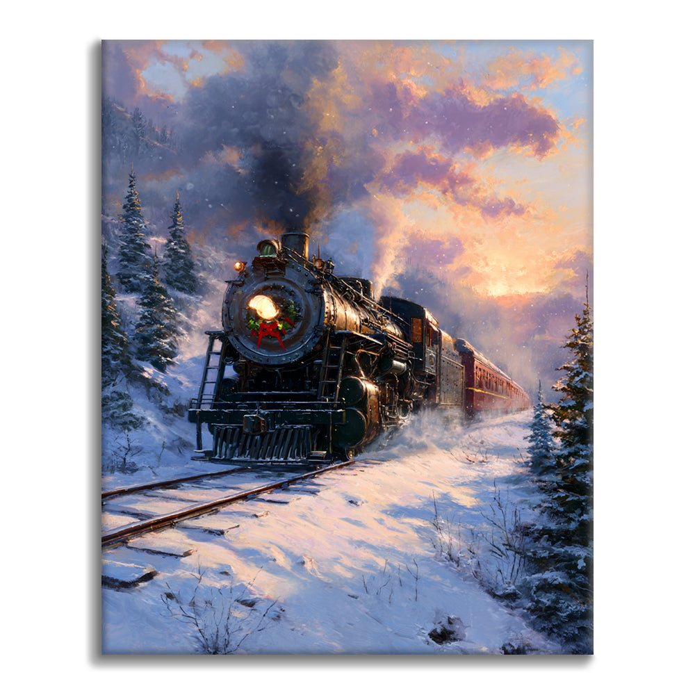 Winter Express – Malen nach Zahlen