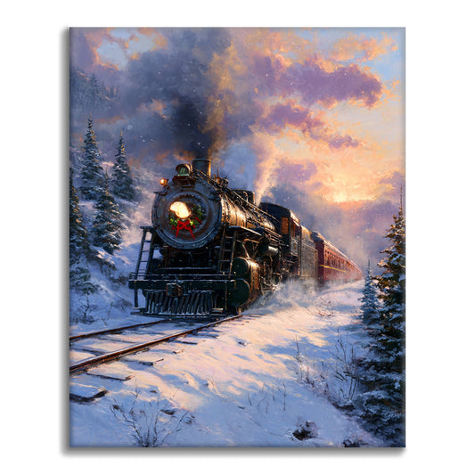 Winter Express – Malen nach Zahlen