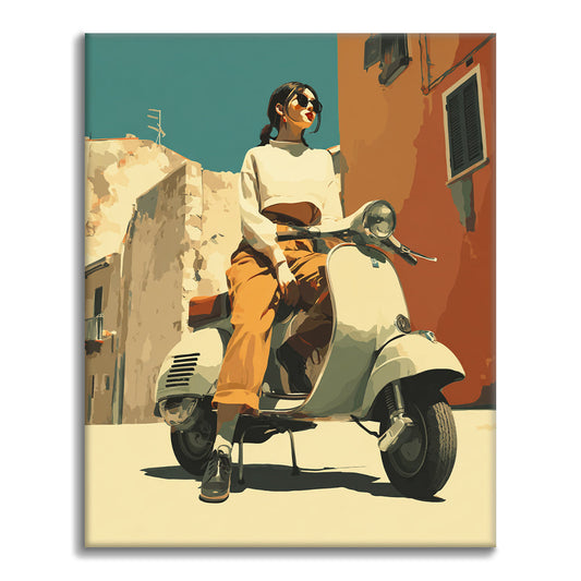Scooter Girl – Malen nach Zahlen