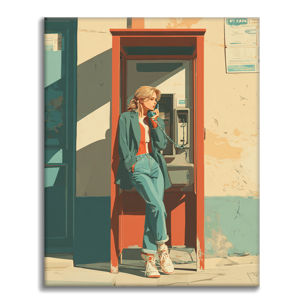 Telefonzelle – Malen nach Zahlen