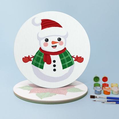 Malen nach Zahlen - 4 Tischsets | Weihnachtsset