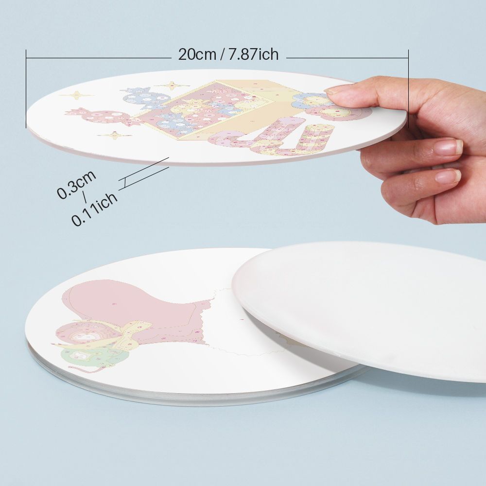 Malen nach Zahlen - 4 Tischsets | Weihnachtsset