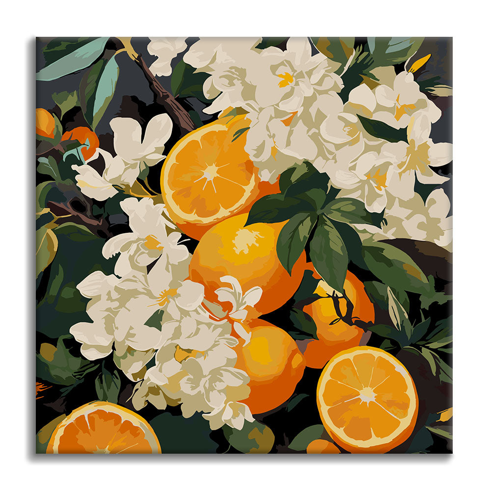 Citrus Blossom – Mini-Malen nach Zahlen