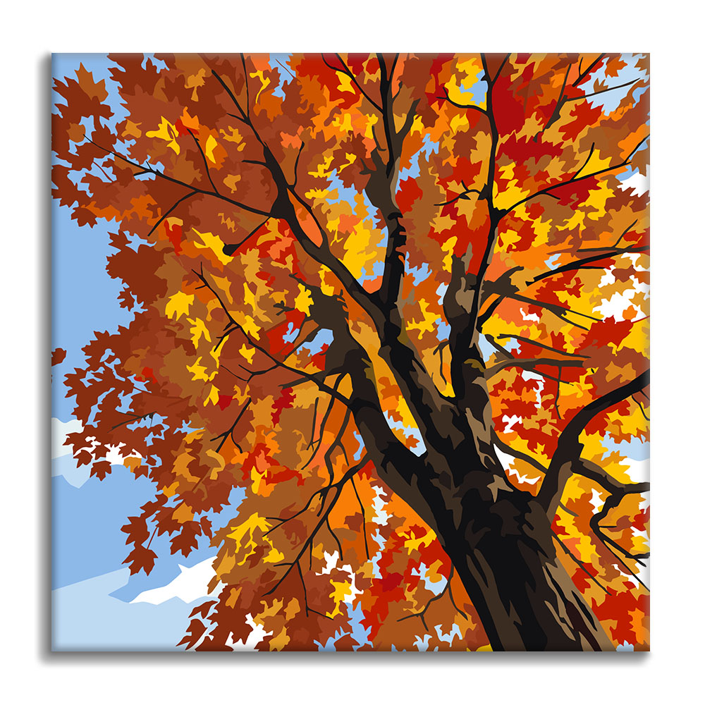Maple Sky Harmony – Mini-Malen nach Zahlen