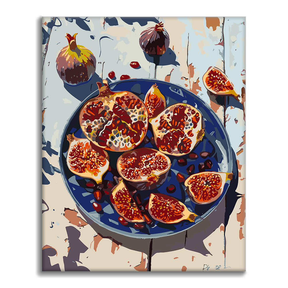 Granatapfel – Malen nach Zahlen