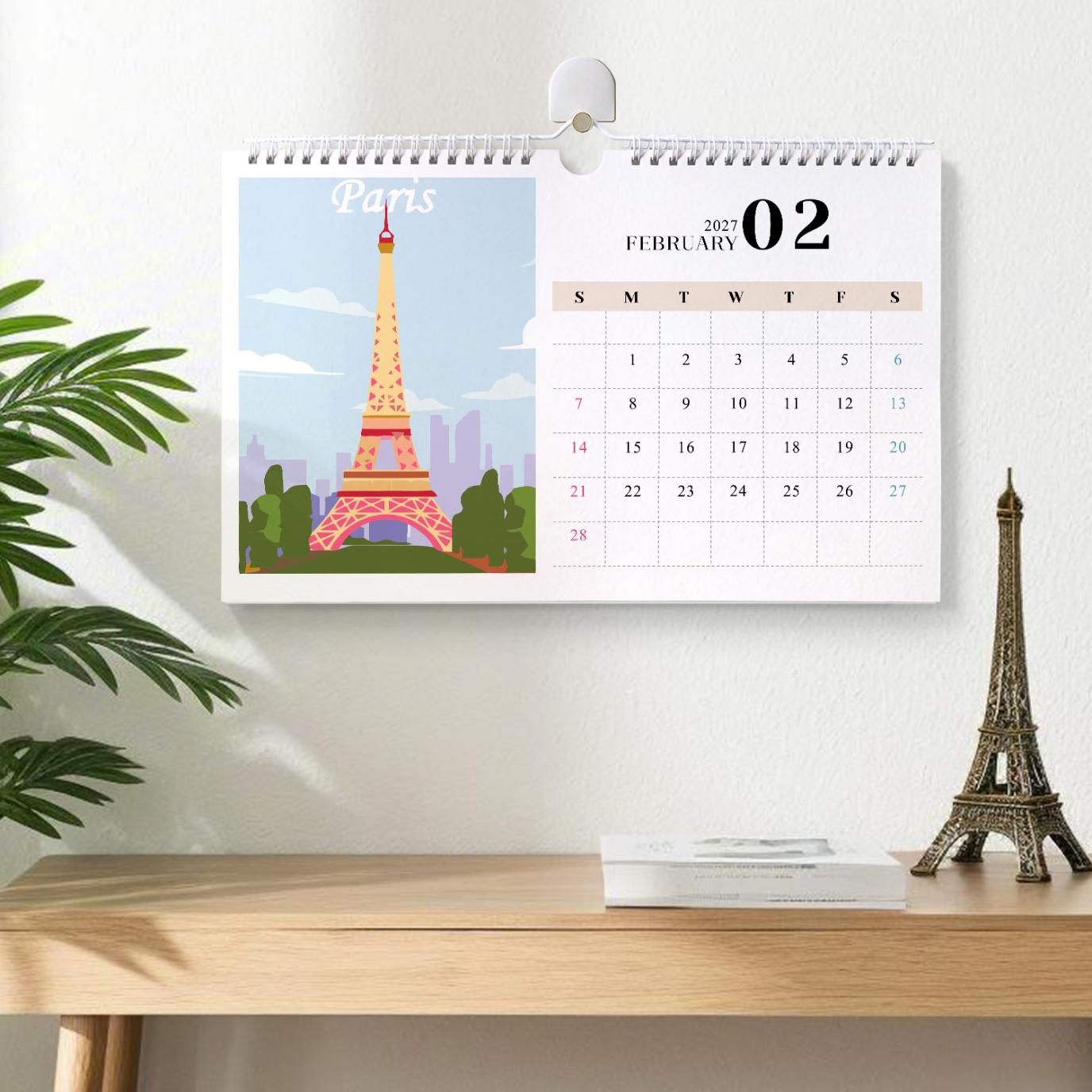 2027 Malen nach Zahlen Kalender | Berühmte Monumente Edition