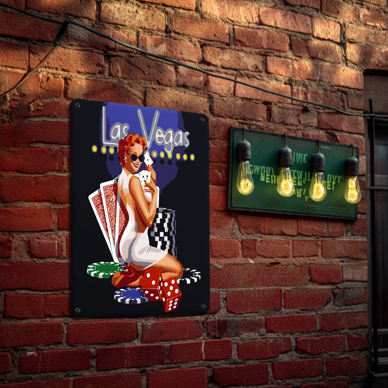 Metallisches Malen-nach-Zahlen-Poster | Las Vegas