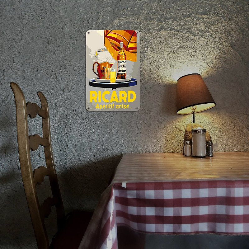 Metallisches Malen-nach-Zahlen-Poster | Ricard Aperitif