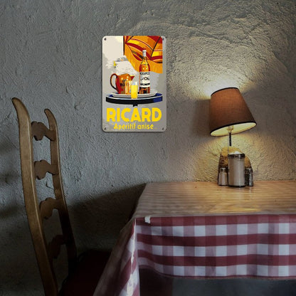 Metallisches Malen-nach-Zahlen-Poster | Ricard Aperitif
