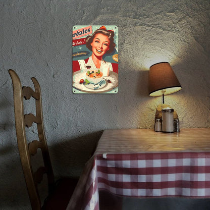 Metallisches Malen-nach-Zahlen-Poster | Frühstück