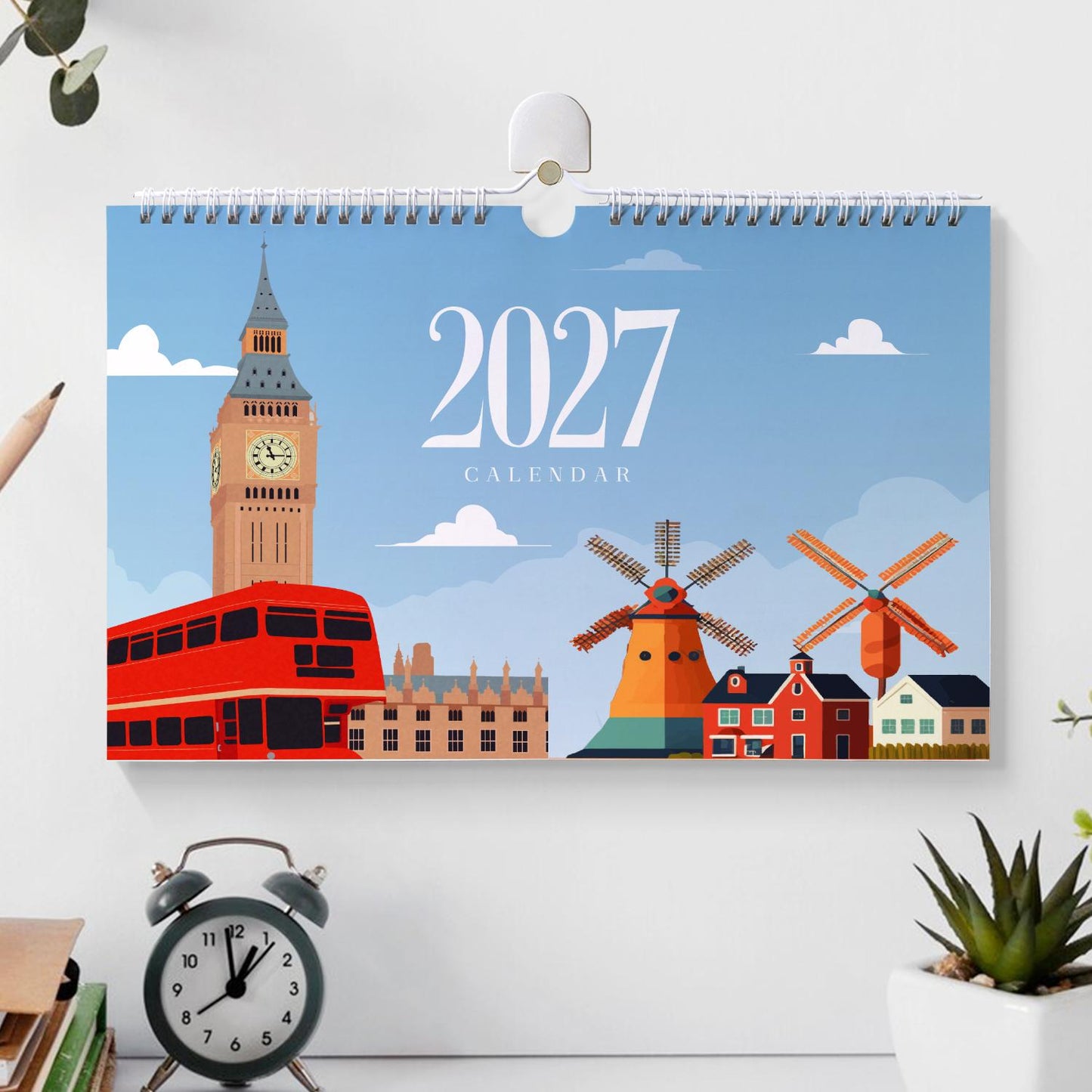 2027 Malen nach Zahlen Kalender | Berühmte Monumente Edition