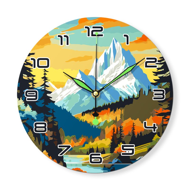 Malen nach Zahlen Uhr – Wunderschöne Landschaft