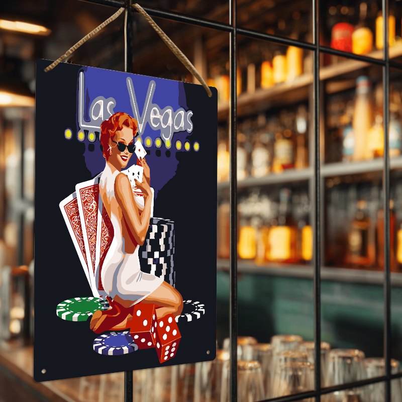 Metallisches Malen-nach-Zahlen-Poster | Las Vegas