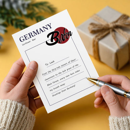 Malen nach Zahlen - 5 Postkarten –  Weltreise Set