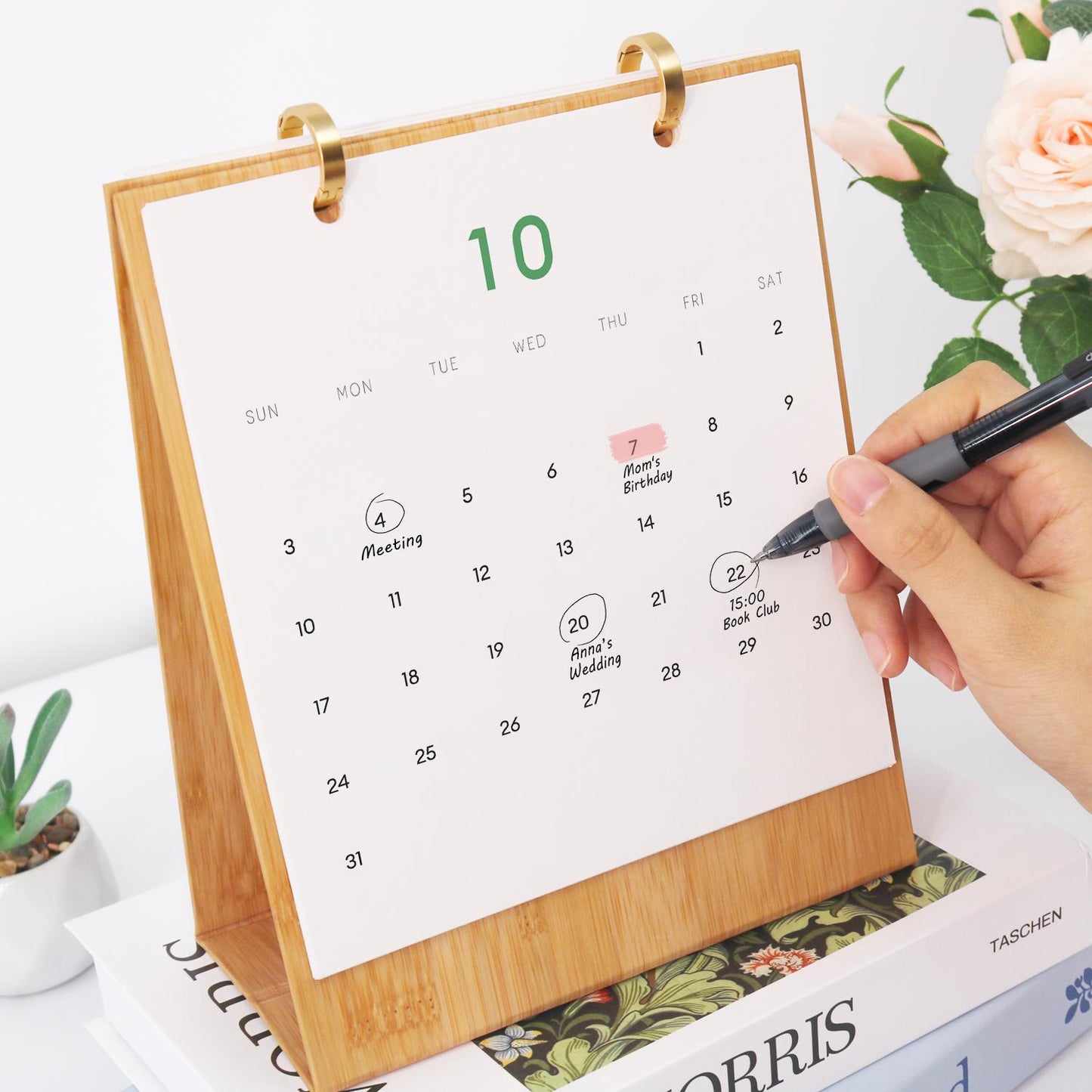 2027 Malen nach Zahlen Tischkalender | Pflanzen Edition