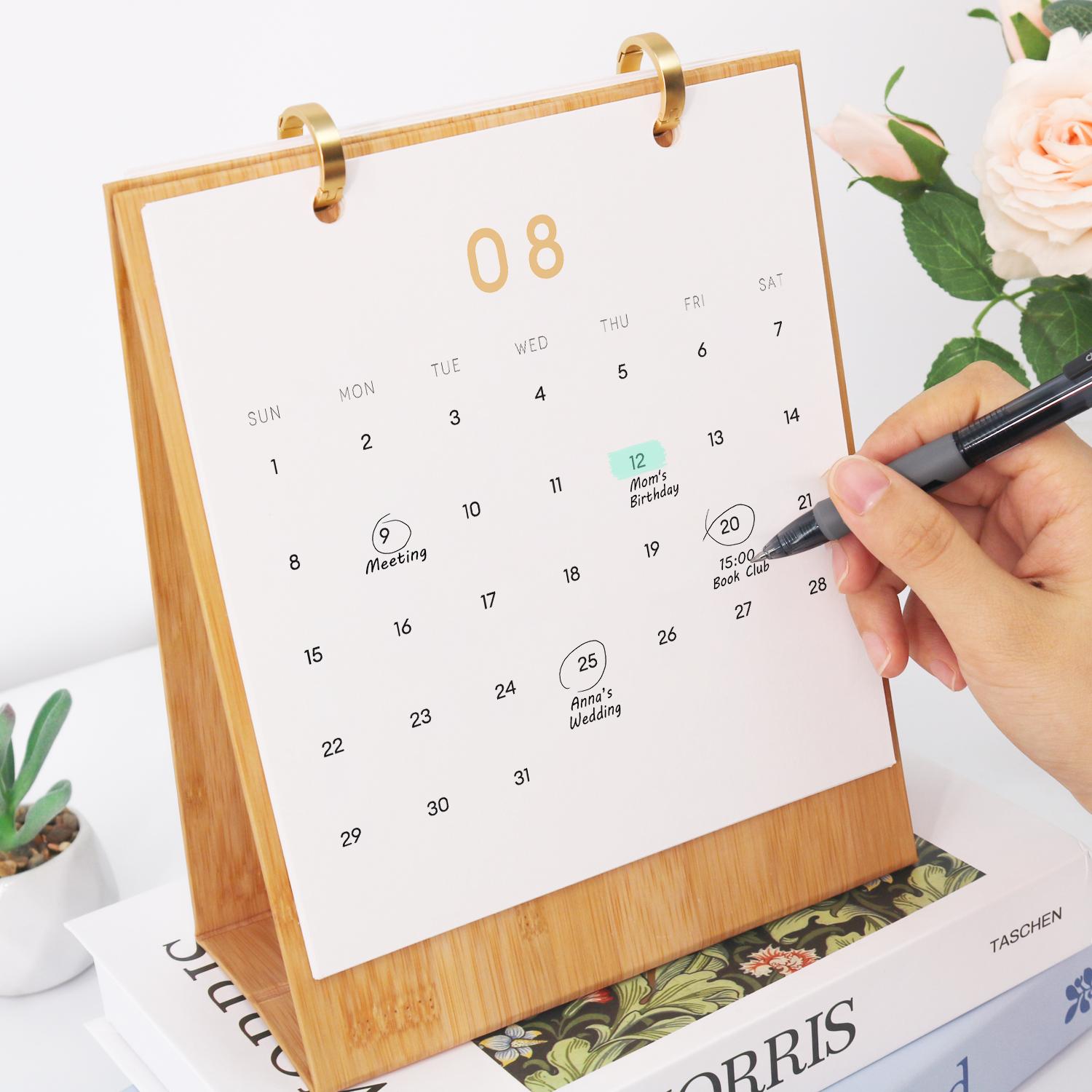 2027 Malen nach Zahlen Tischkalender | Blumenmarkt-Edition