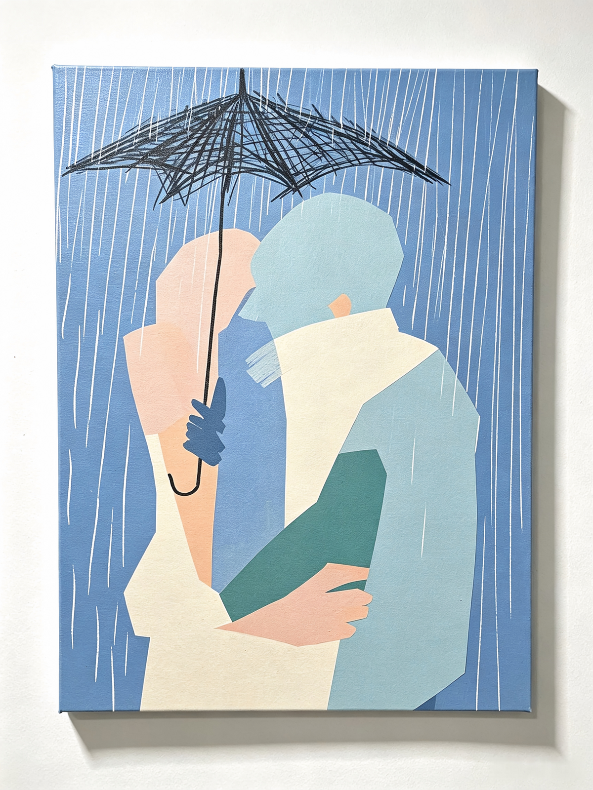 Regenliebe - Malen nach Zahlen
