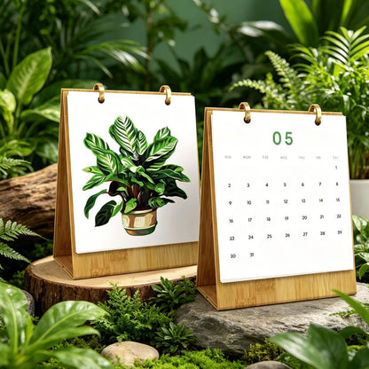 2027 Malen nach Zahlen Tischkalender | Pflanzen Edition