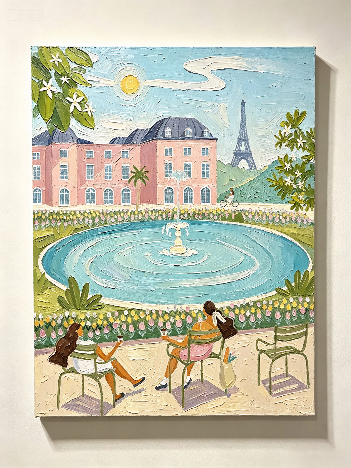 Ein Sommertag in Paris- Malen nach Zahlen