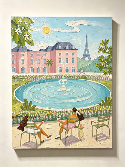 Ein Sommertag in Paris- Malen nach Zahlen