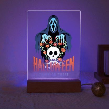 Malen nach Zahlen Halloween Lampe – Verfluchter Totenkopf