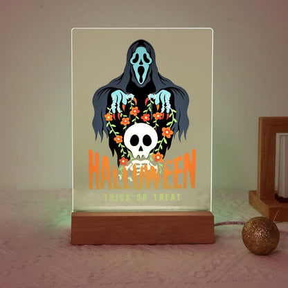 Malen nach Zahlen Halloween Lampe – Verfluchter Totenkopf