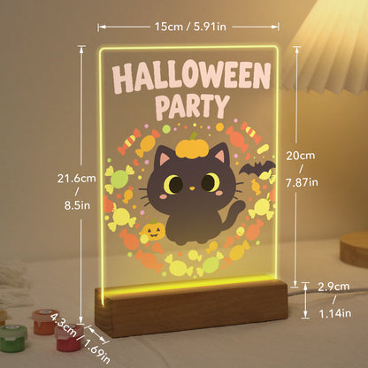 Malen nach Zahlen Halloween Lampe – Kürbispfoten