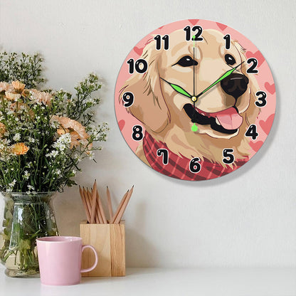 Malen nach Zahlen Uhr – Süßer Hund