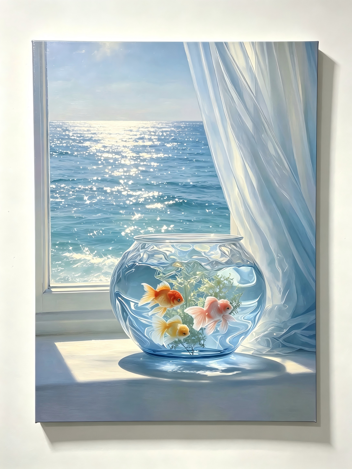 Ein kleines Meer am Fenster- Malen nach Zahlen