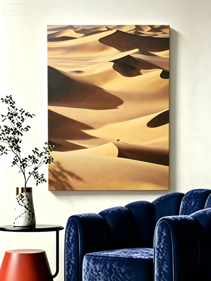 Minimalistische Wüstenlandschaft- Malen nach Zahlen