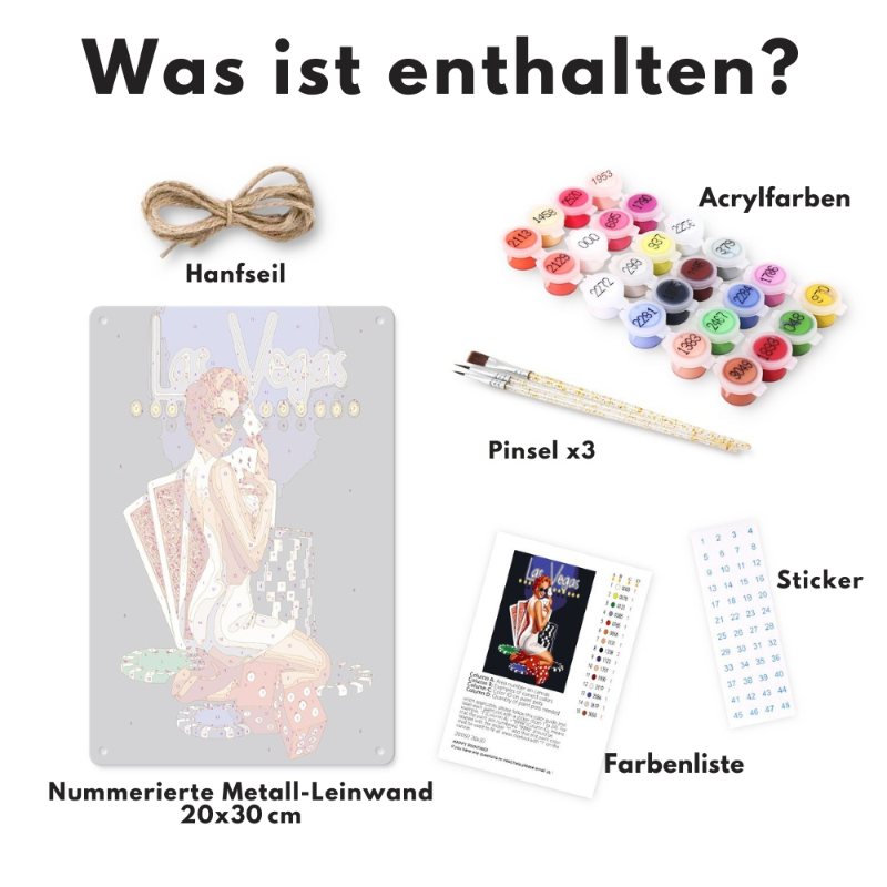 Metallisches Malen-nach-Zahlen-Poster | Ricard Aperitif