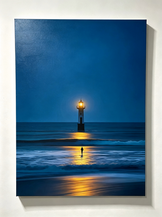 Der stille Leuchtturm- Malen nach Zahlen