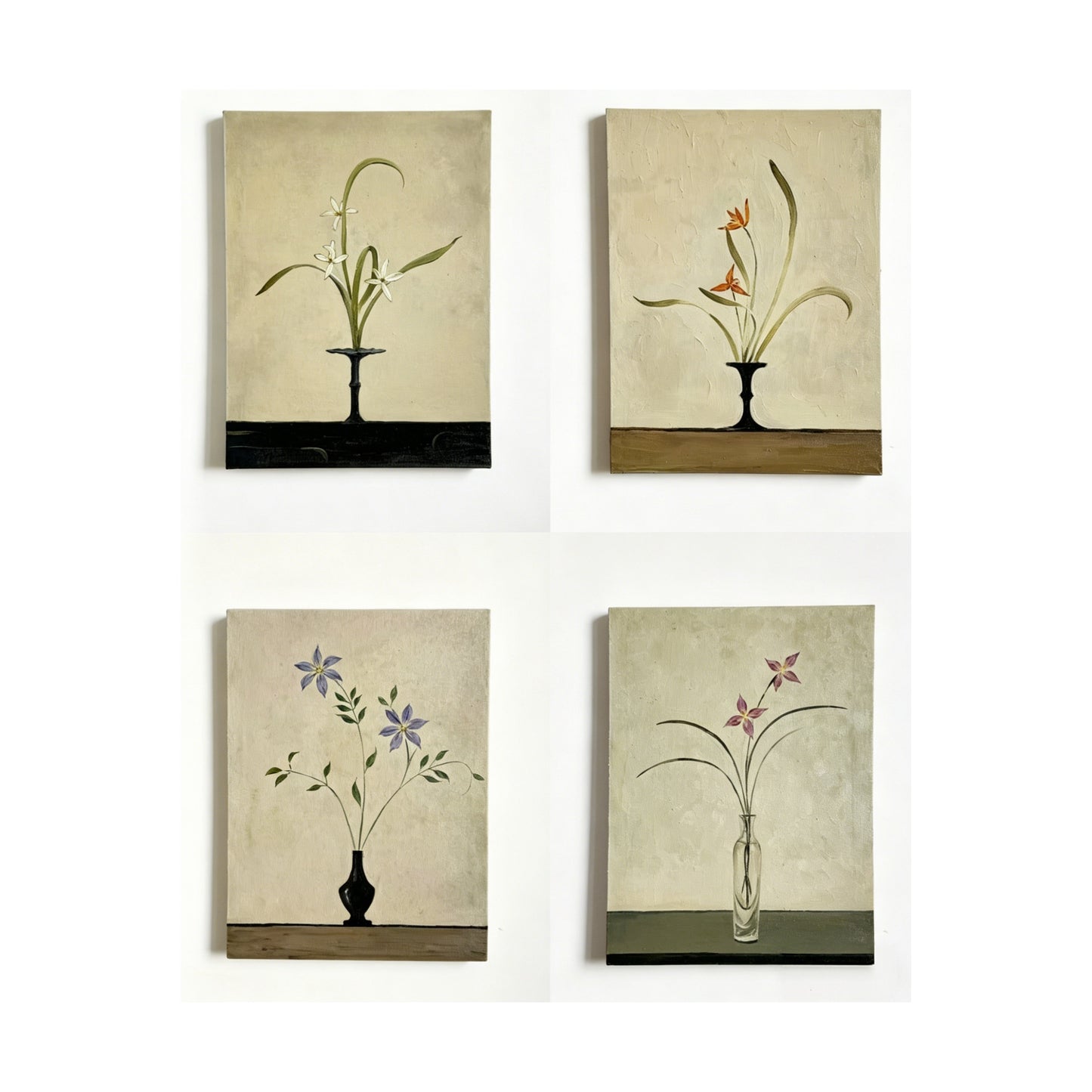 Zen-Blumenvasen-Set - Malen nach Zahlen