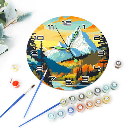 Malen nach Zahlen Uhr – Wunderschöne Landschaft