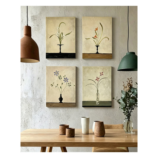 Zen-Blumenvasen-Set - Malen nach Zahlen