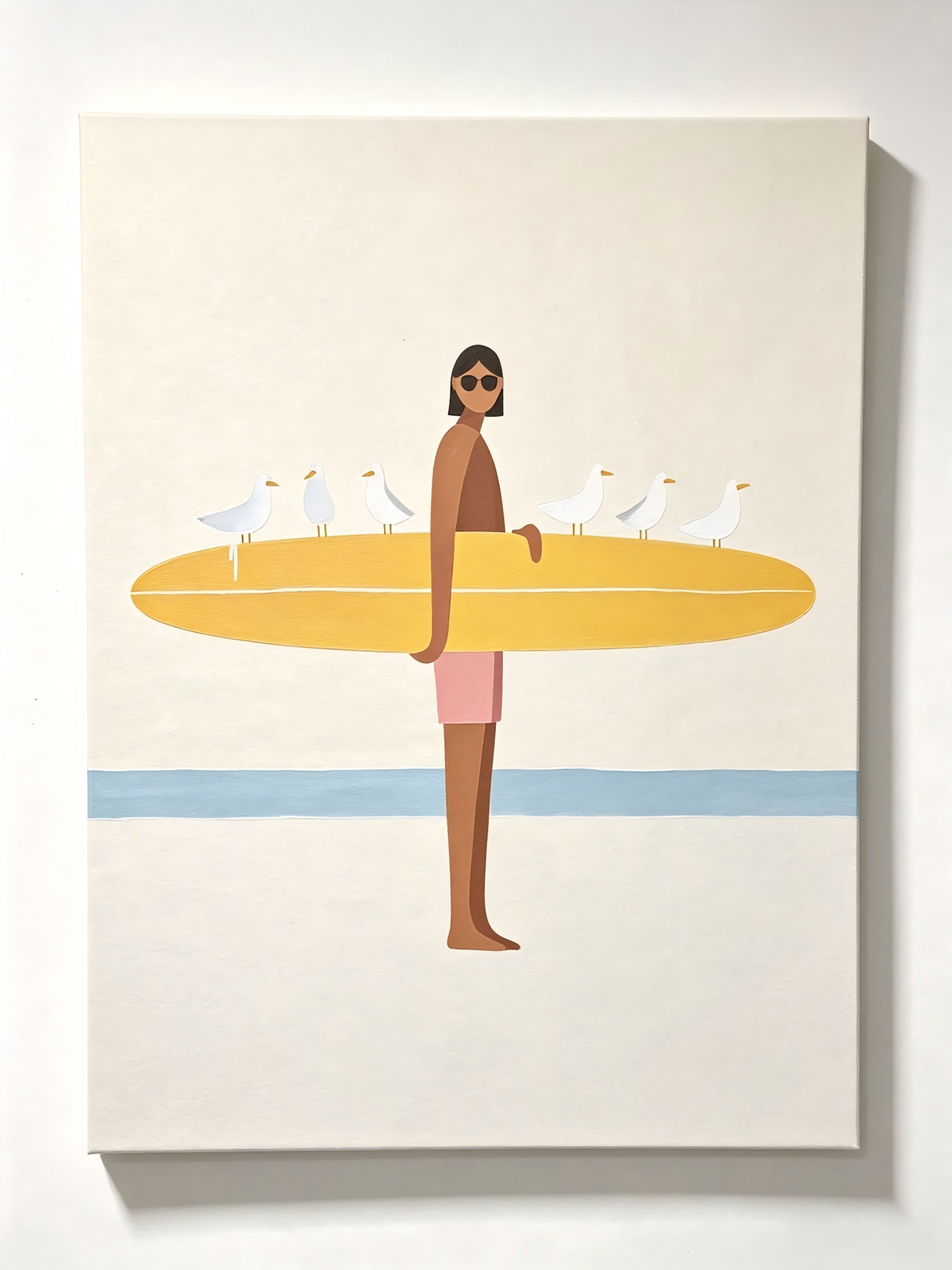 Surf‑Tage am Strand – Malen nach Zahlen
