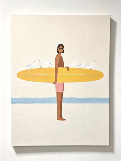 Surf‑Tage am Strand – Malen nach Zahlen